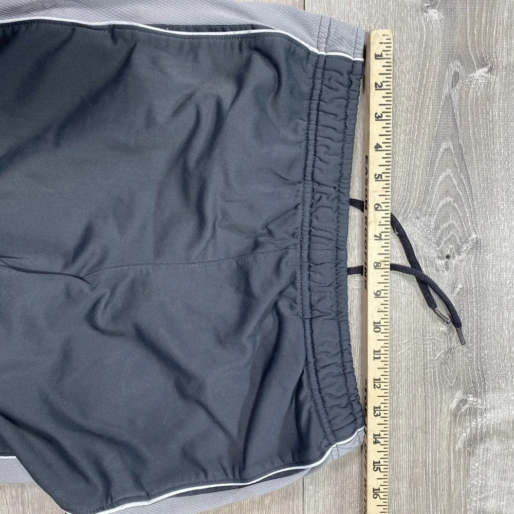 Nike Track Pants Womens Medium Black Gray Mesh Side‎ Zip Ankle Athletic Joggers